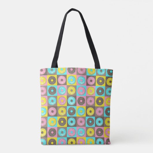 Kijk de Donuts uit! Tote Bag (Achterkant)