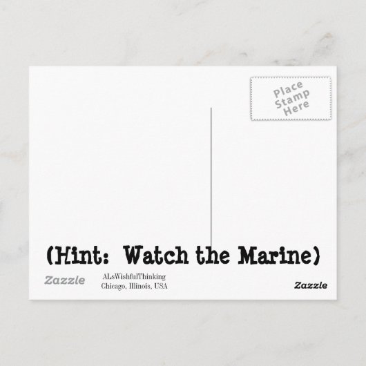 KIJK DE MARINE (1951) BRIEFKAART (Achterkant)