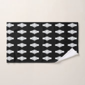 Kijk de tijd leuk zwart bad handdoek (Handdoek)
