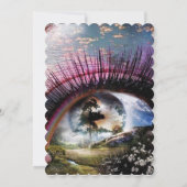 Kijk de wereld met één oog kaart (Achterkant)