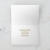 Kijk! DEAN'S LIST Scholar-congratkaart Kaart (Binnen)