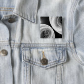 Kijk dicht bij celdeling vierkante button 5,1 cm (In situ)