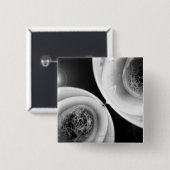 Kijk dicht bij celdeling vierkante button 5,1 cm (Voorkant /achterkant)