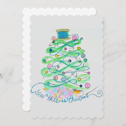 Kijk, dit is Kerstmis Feestdagenkaart (Voorkant / Achterkant)