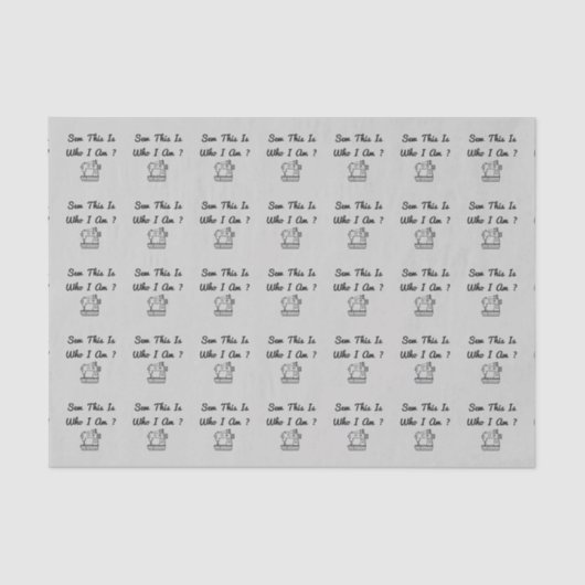 Kijk, dit is wie ik ? ben tissuepapier (Voorkant)