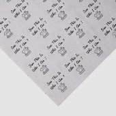 Kijk, dit is wie ik ? ben tissuepapier (Detail)