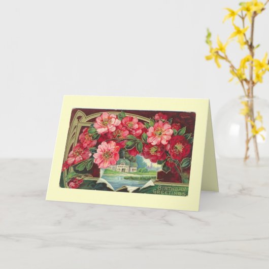 Kijk door verjaardagskaart kaart (Gele Bloem)