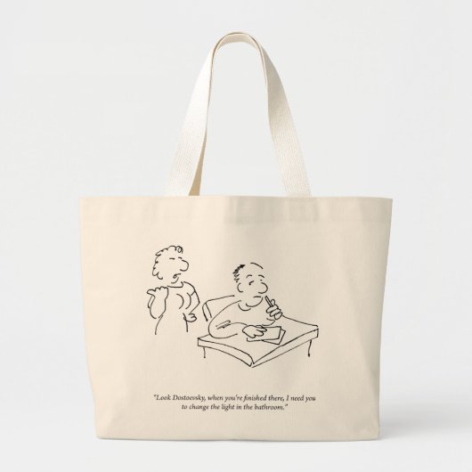Kijk Dostoevsky Canvas tas (Voorkant)