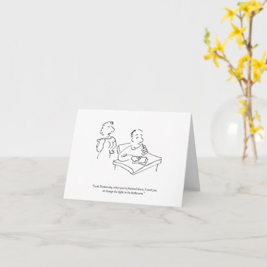 Kijk Dostojevski Note Kaart (Gele Bloem)