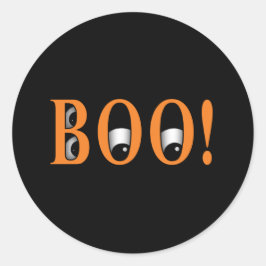 Kijk een BOE! Halloween Ogen Ronde Sticker