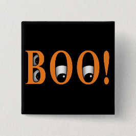 Kijk een BOE! Halloween Ogen Vierkante Button 5,1 Cm