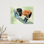 Kijk, een Ladybug! Afdrukken Poster (Keuken)