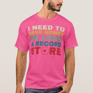 Kijk een Record Store Grappige Vinyl Verzamelende T-shirt