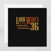 Kijk eens aan wiens 36-jarige grappige 36e verjaar kaart (Voorkant / Achterkant)