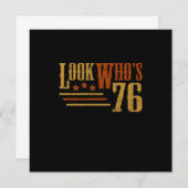 Kijk eens aan wiens 76-jarige grappige 76e verjaar kaart (Voorkant / Achterkant)