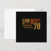Kijk eens aan wiens 78-jarige grappige 78ste verja kaart (Voorkant / Achterkant)