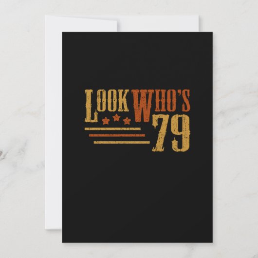 Kijk eens aan wiens 79-jarige grappige 79e verjaar kaart (Voorkant)
