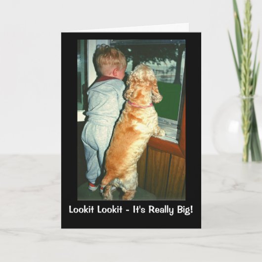 Kijk eens. Een andere verjaardag gaat je kant op. Kaart (Voorkant)