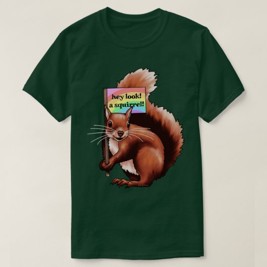 Kijk eens een eekhoorn. t-shirt (Design voorkant)