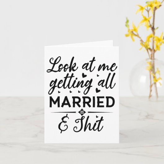 Kijk eens hoe ik al mijn echtgenote krijg om te wo kaart (Gele Bloem)