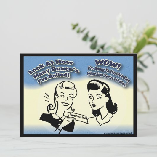 Kijk eens hoeveel Bunco's ik heb gerold. Kaart (Staand voorkant)
