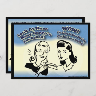 Kijk eens hoeveel Bunco's ik heb gerold. Kaart