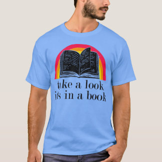 Kijk eens in een boek grappig boek t-shirt