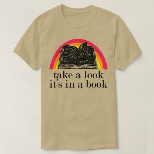 Kijk eens in een boek grappige T-Shirt Cop (Design voorkant)