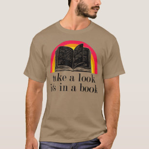 Kijk eens in een boek grappige T-Shirt Cop