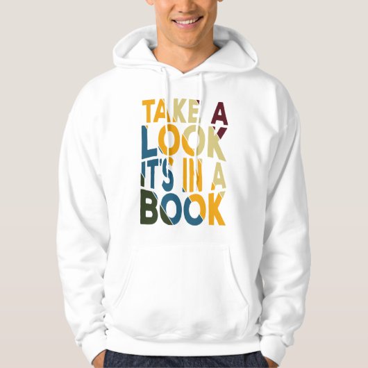 Kijk eens in een boek hoodie (Voorkant)