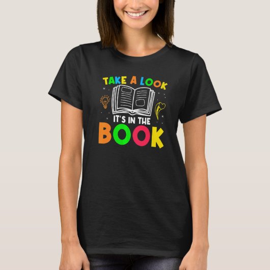 Kijk eens in het boek t-shirt (Voorkant)