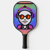 Kijk eens in kleuren pickleball paddle (Achterkant)