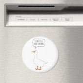 Kijk eens naar al die kippen grappige Honk Goose M Magneet (Insitu (Vaatwasser))