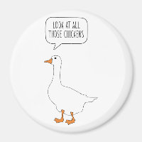 Kijk eens naar al die kippen grappige Honk Goose M