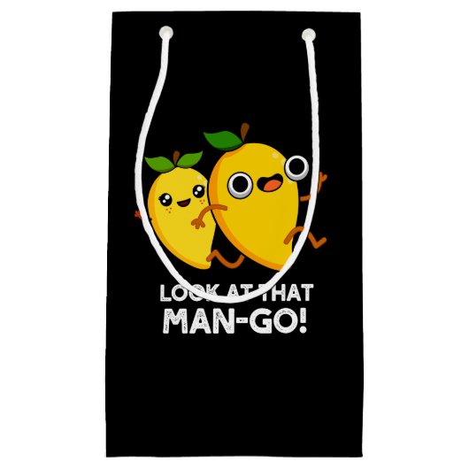 Kijk eens naar dat Man-go Funny Fruit Pun Dark BG Klein Cadeauzakje (Voorkant)