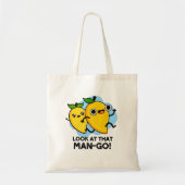 Kijk eens naar dat Man-go Funny Fruit Pun Tote Bag (Voorkant)
