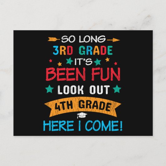 Kijk eens naar de vierde klas hier. Ik kom terug n Briefkaart (Voorkant)