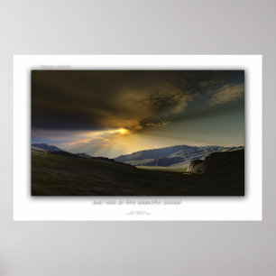 Kijk eens naar deze mooie zonsondergang poster