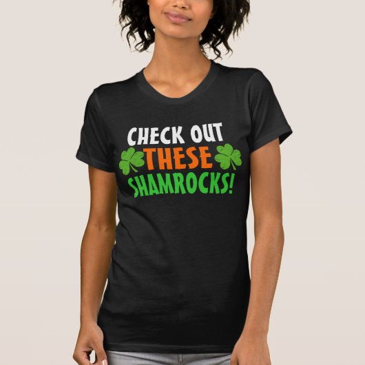Kijk eens naar deze shamrocks! t-shirt (Voorkant)