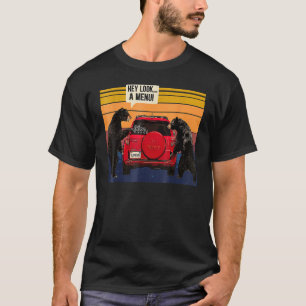 Kijk eens naar een Camping Camper in het menu, Ret T-shirt
