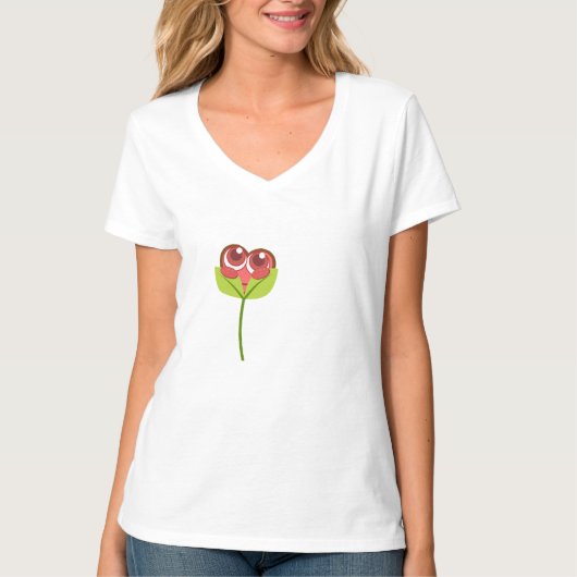 kijk eens naar hart t-shirt (Voorkant)