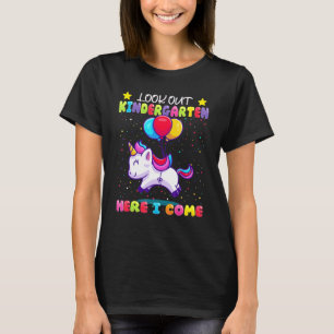 Kijk eens naar Kindergarten Hier kom ik - Kinder E T-shirt