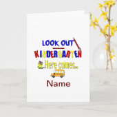 Kijk eens naar Kindergarten hier komt... Naam Scho Kaart (Gele Bloem)