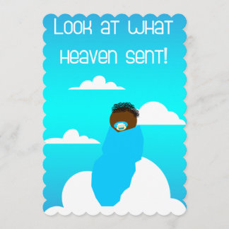 Kijk eens wat de hemel zond. Babyschoenen Kaart