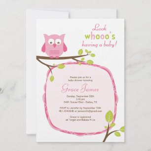 Kijk eens wat een baby-Roze baby shower heeft Kaart