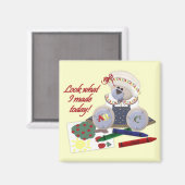 Kijk eens wat ik heb gemaakt vierkante magneet (Voorkant / Achterkant)