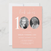 Kijk eens wie 100 is | Roze 100e verjaardag Uitnod Kaart (Voorkant)