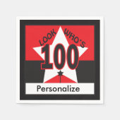 Kijk eens wie 100 jaar oud is | 100e verjaardag servetten (Voorkant)