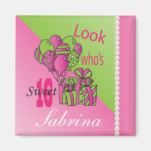 Kijk eens wie 16 is   16e verjaardag magneet