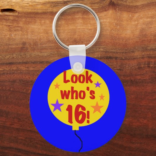 Kijk eens wie 16 is sleutelhanger (Voorkant)